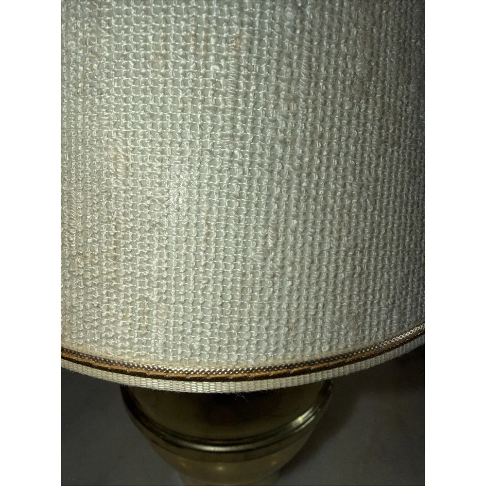 Adorable‎ Mini Brass Urn Style Bedside/desk/table Lamp With Cream Shade AS0002